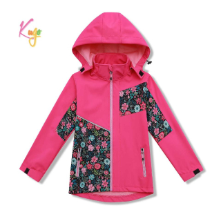 Dívčí softshellová bunda nezateplená Kugo HK5658 růžová